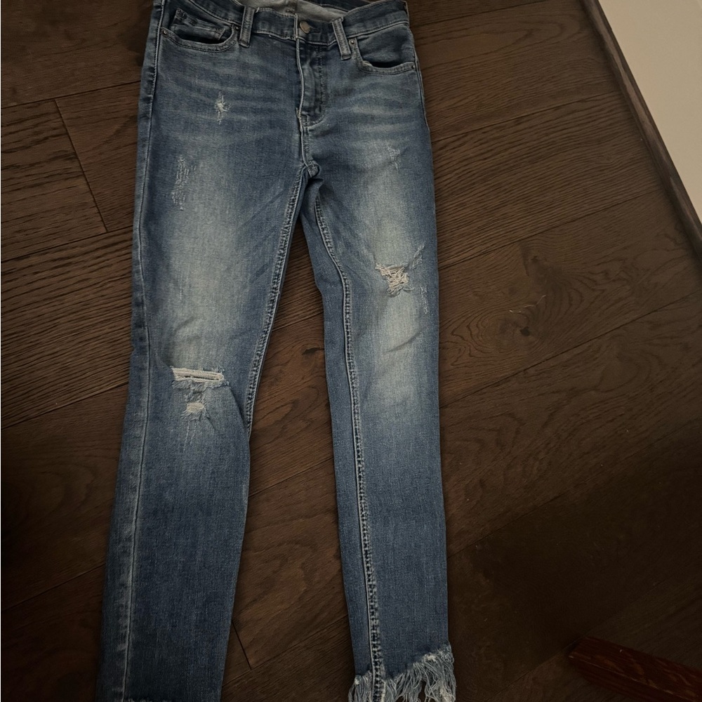 Free People Distressed Blue Women's Jeans